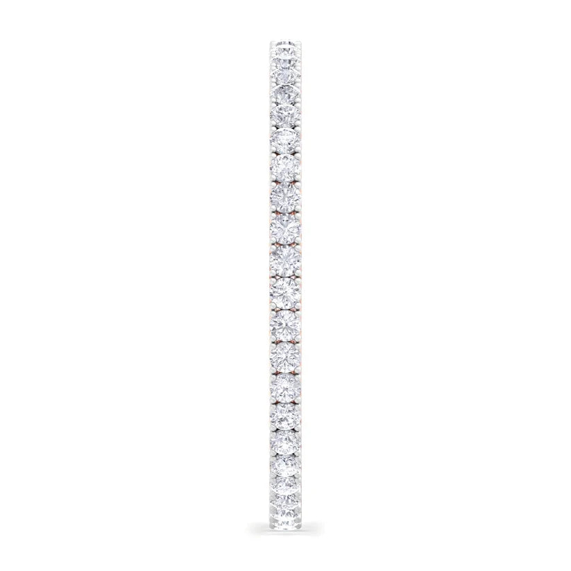 Luminous Crown Round Diamond Bangle ( 0.30 ct Per Diamond )