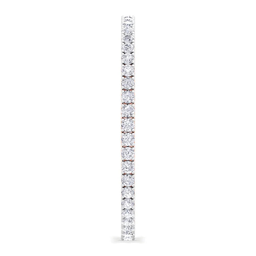 Celestial Radiance Round Diamond Bangle ( 0.25 ct Per Diamond )