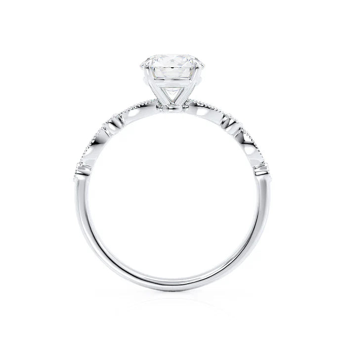 Oval Solitaire Diamond Engagement Ring