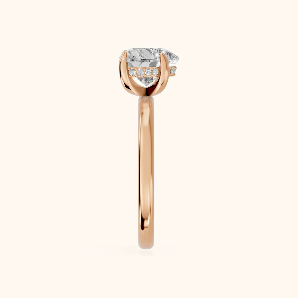Heart Diamond Engagement & Weddind Ring