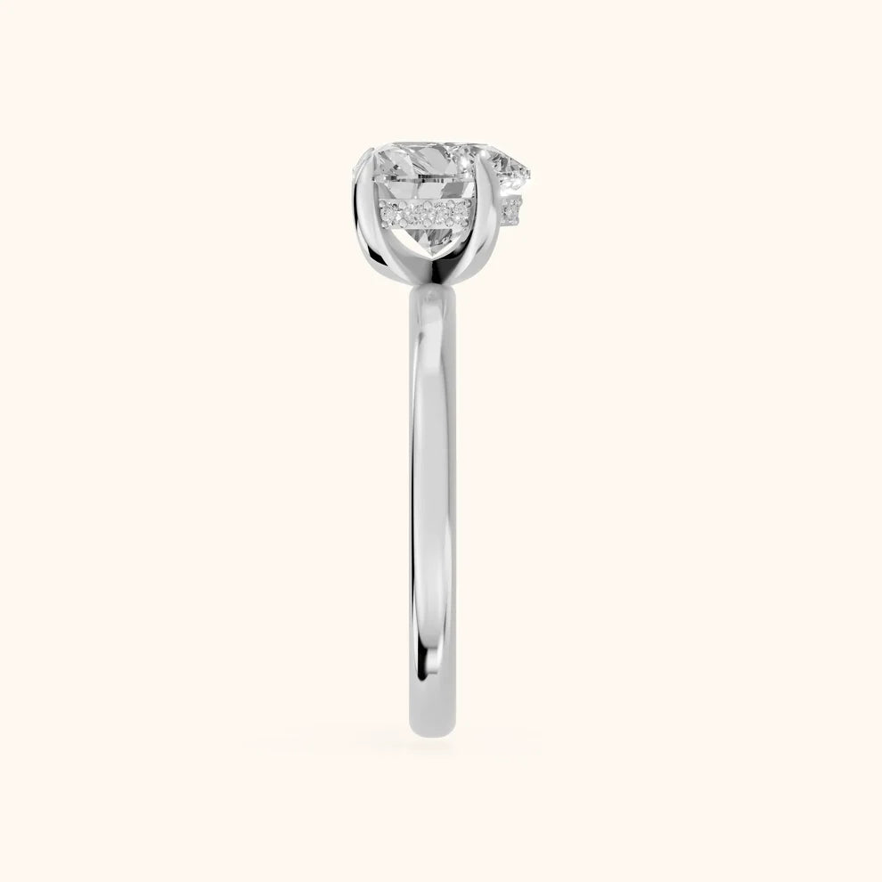 Heart Diamond Engagement & Weddind Ring