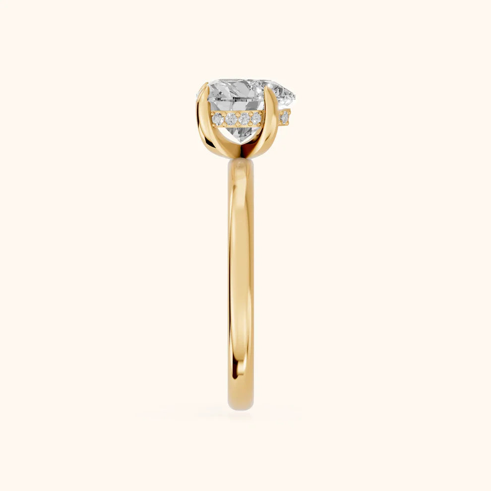Heart Diamond Engagement & Weddind Ring