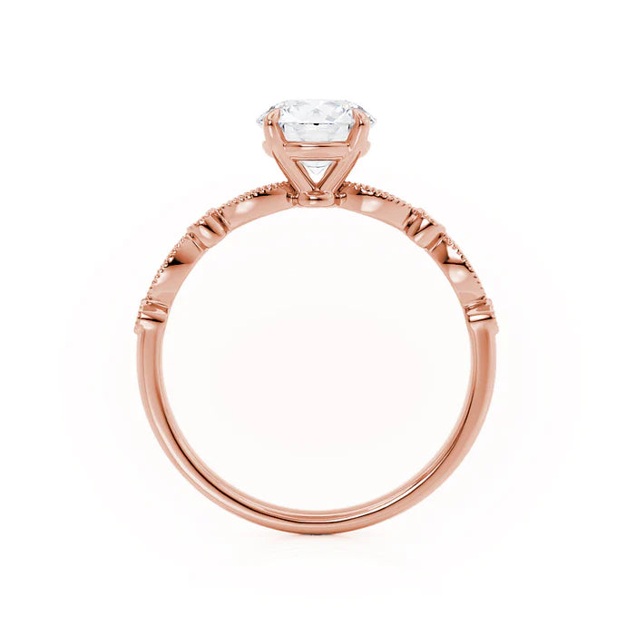 Oval Solitaire Diamond Engagement Ring