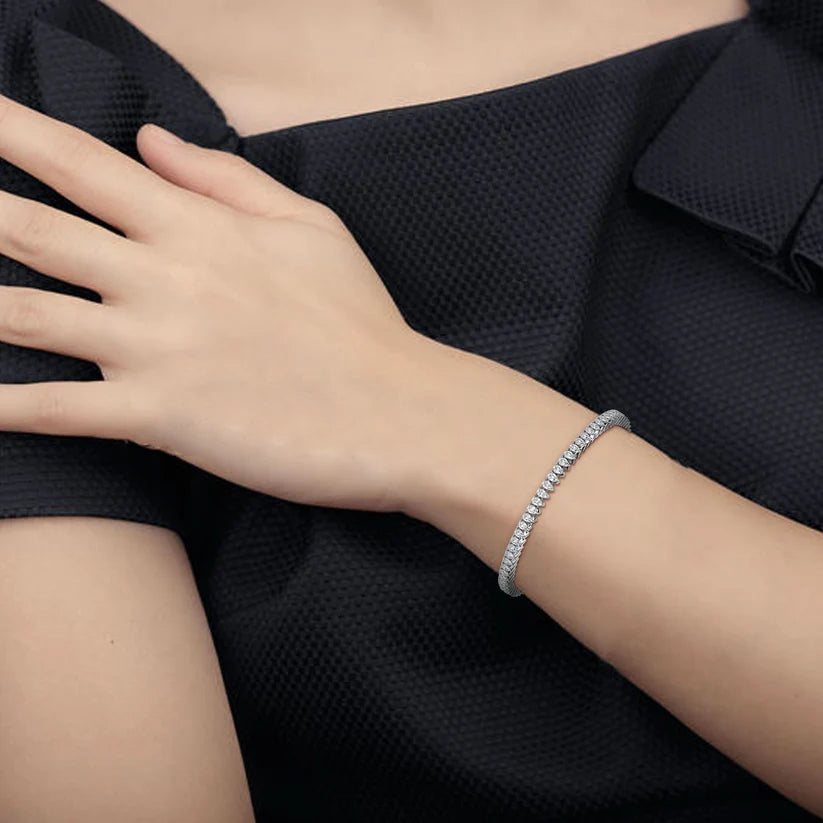 Celestial Pear Diamond Tennis Bracelet