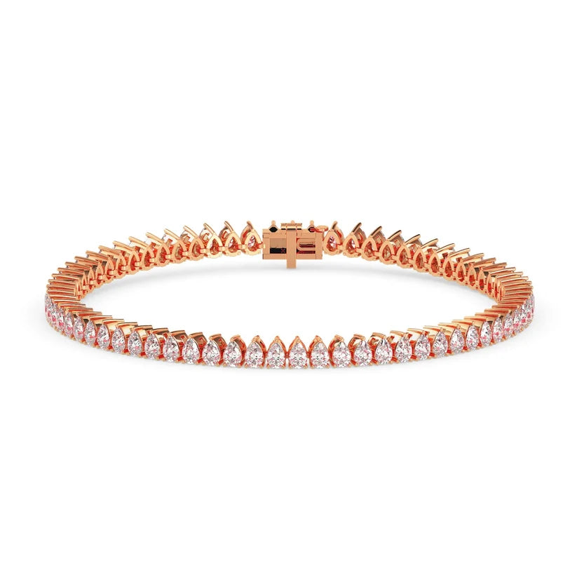 Celestial Pear Diamond Tennis Bracelet