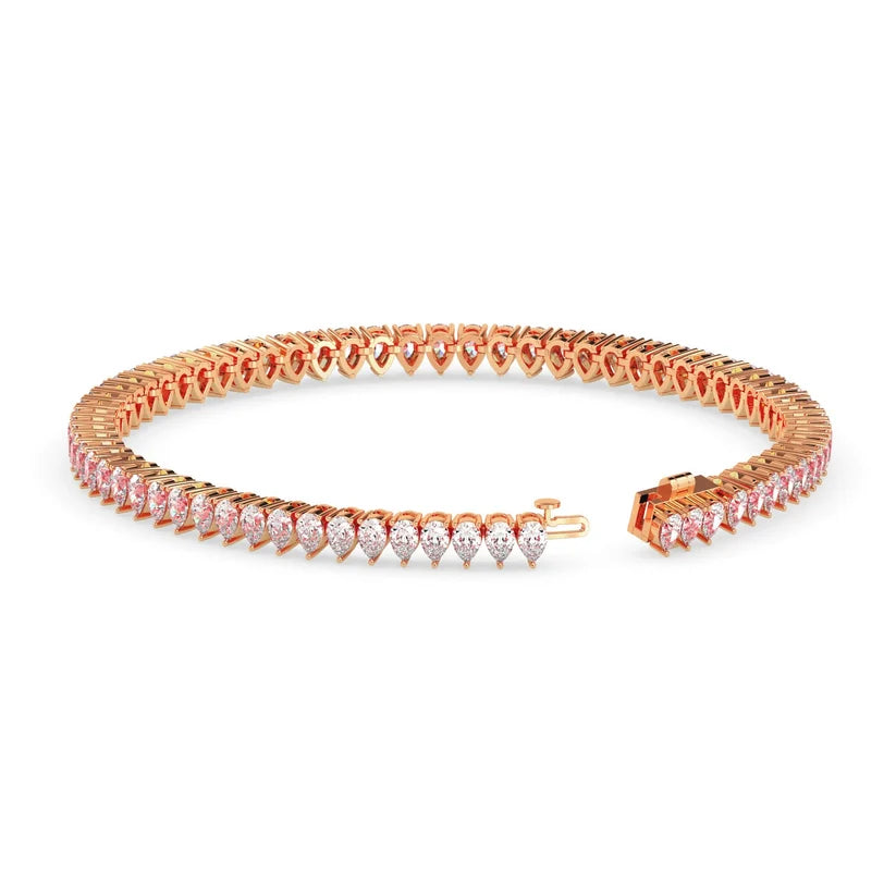 Celestial Pear Diamond Tennis Bracelet