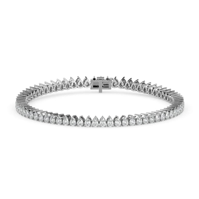 Celestial Pear Diamond Tennis Bracelet