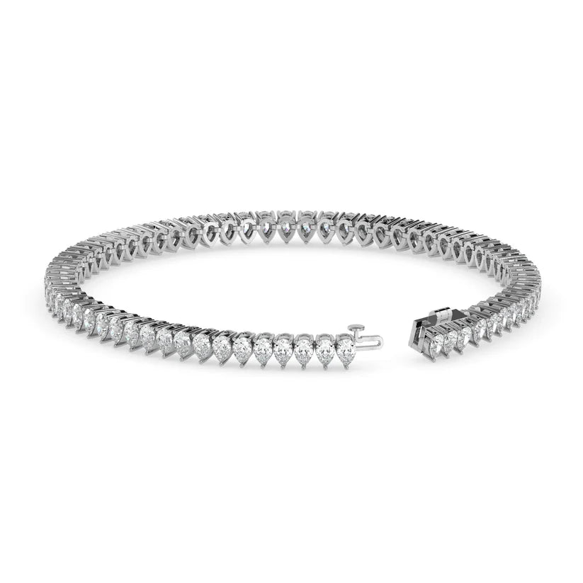 Celestial Pear Diamond Tennis Bracelet