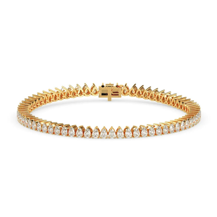 Celestial Pear Diamond Tennis Bracelet