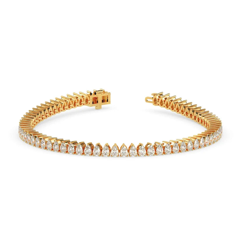 Celestial Pear Diamond Tennis Bracelet