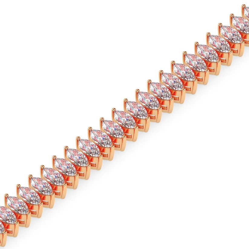 Celestial Marquise Diamond Tennis Bracelet