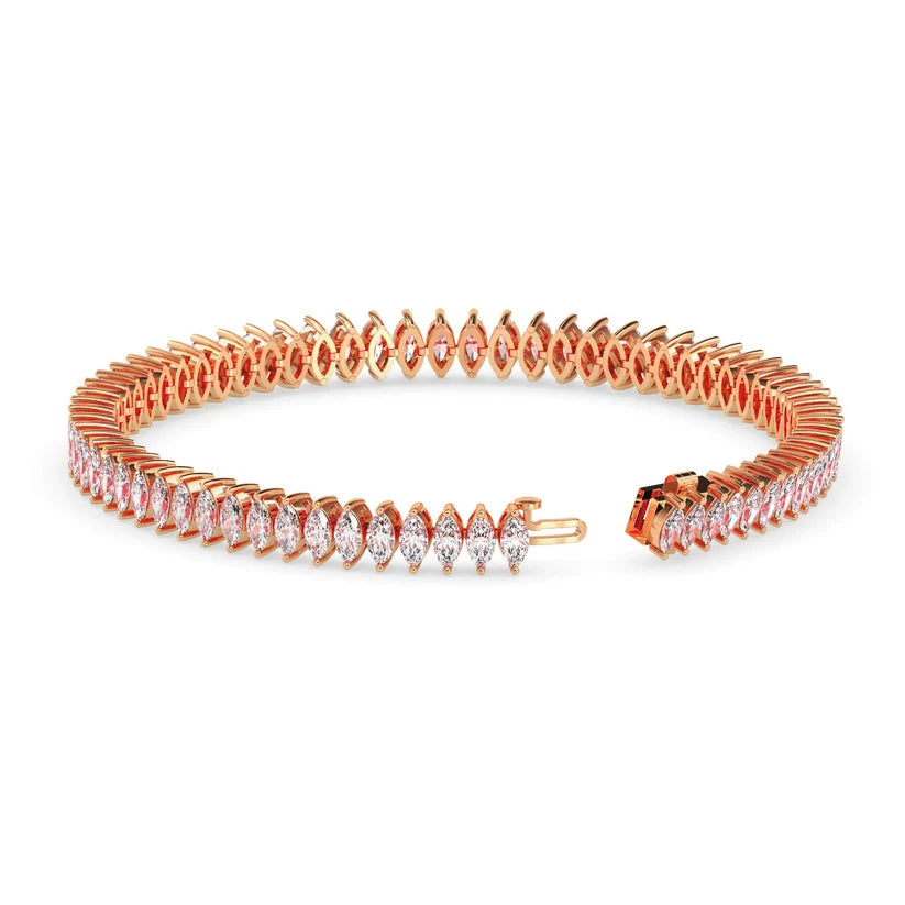 Celestial Marquise Diamond Tennis Bracelet