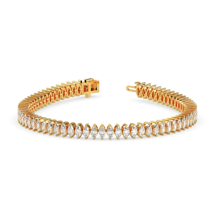 Celestial Marquise Diamond Tennis Bracelet