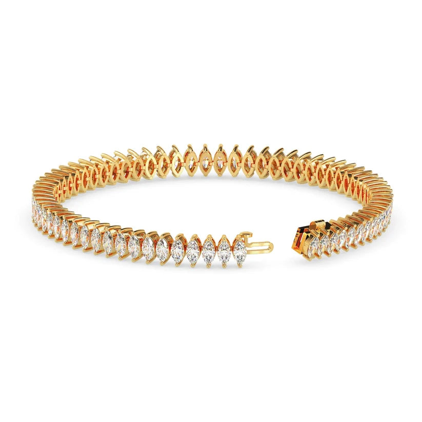 Celestial Marquise Diamond Tennis Bracelet