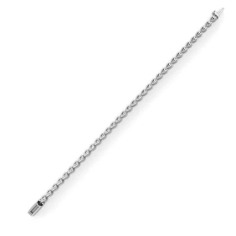 Lumière Teardrop Diamond Link Bracelet