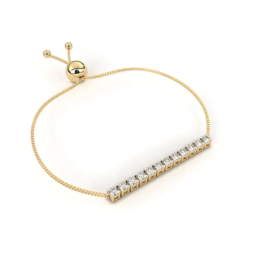Celestial Bar Diamond Adjustable Bracelet