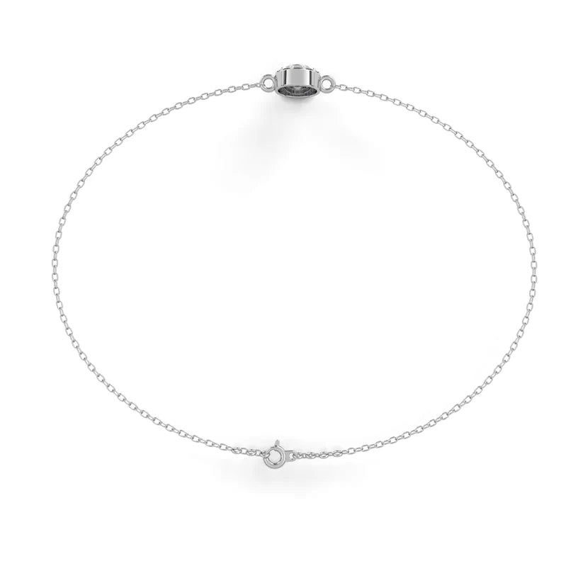Celestial Halo Round Diamond Bracelet
