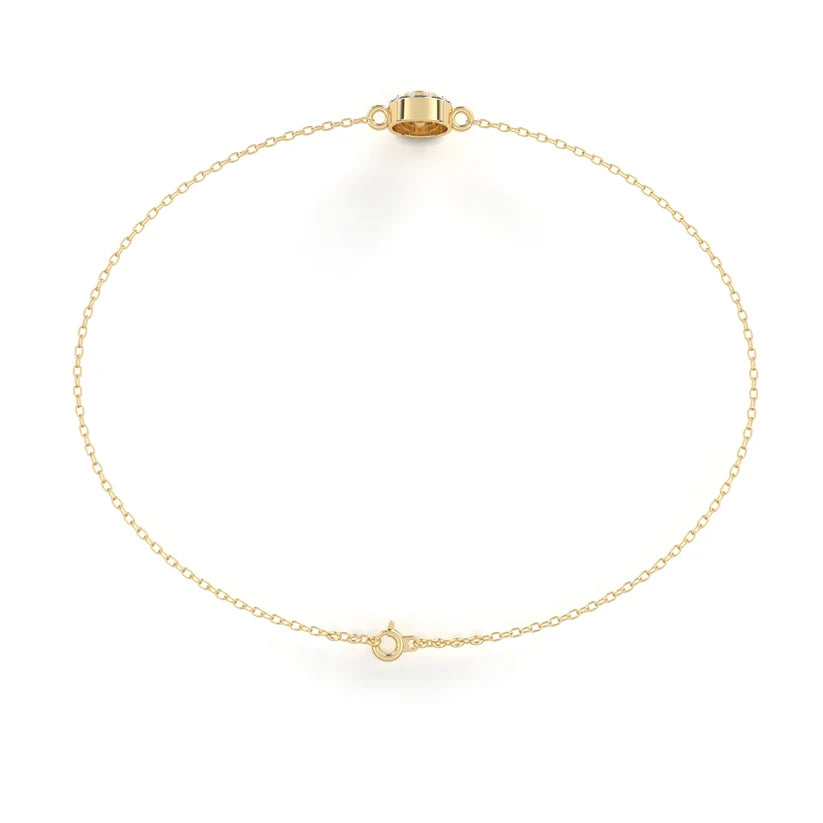 Celestial Halo Round Diamond Bracelet