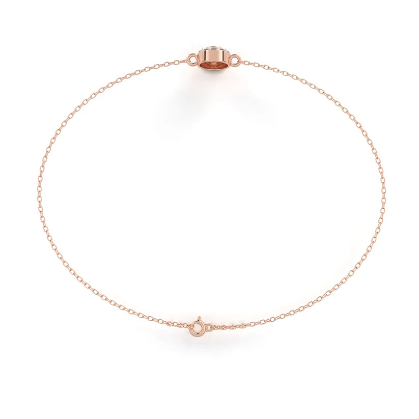 Celestial Halo Round Diamond Bracelet