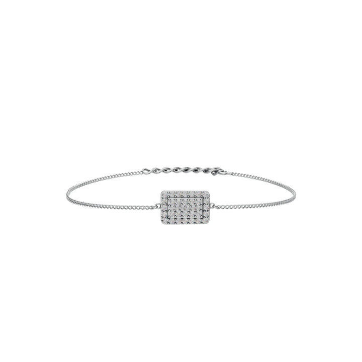 Sparkle Grid Bracelet – Modern Shine Meets Minimal Elegance Made With Pure 925 Silver