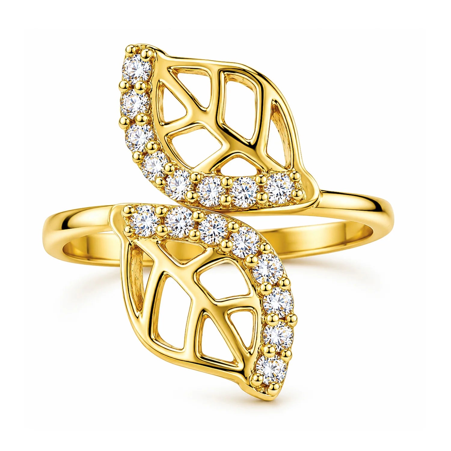 The Verdelle Leaf Diamond Ring