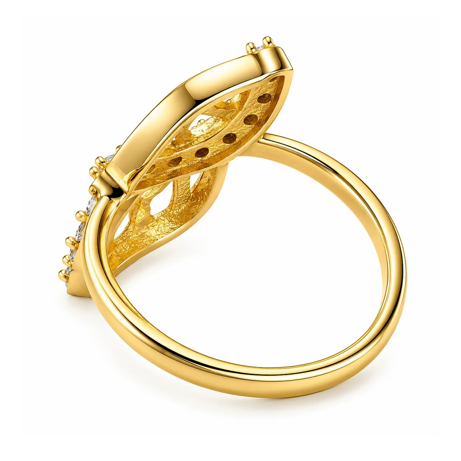 The Verdelle Leaf Diamond Ring
