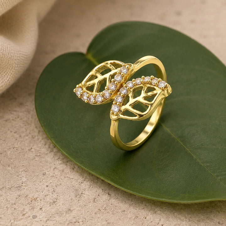 The Verdelle Leaf Diamond Ring