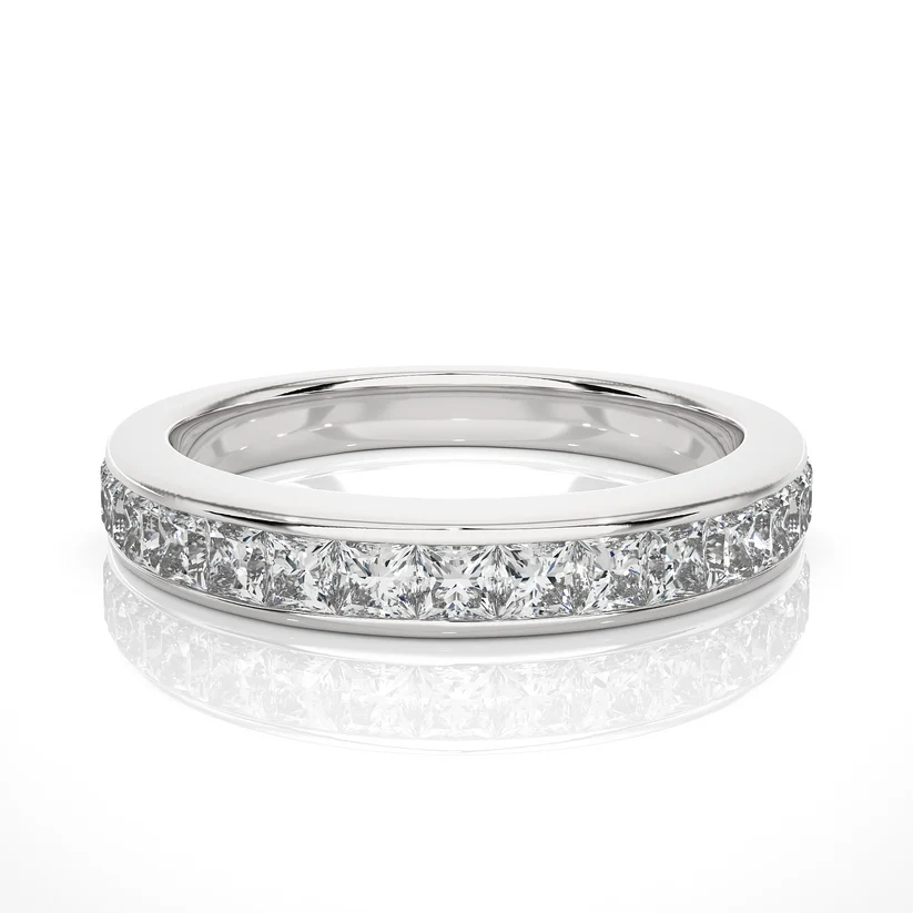 Classic Gold princess Diamond Eternity Band Ring