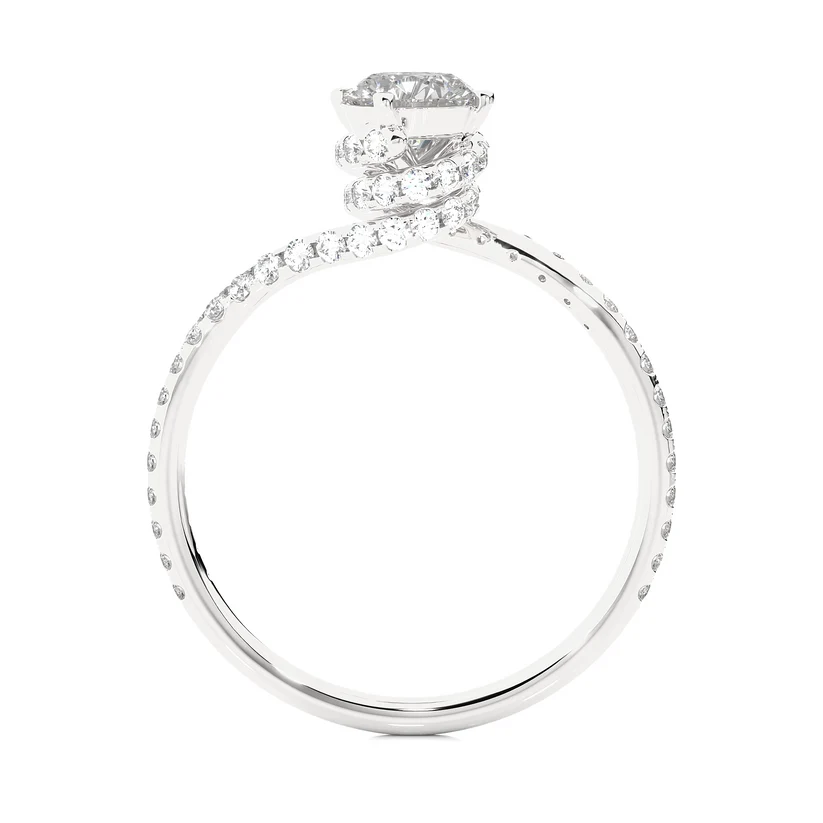 Celestia Grace Round Diamond Engagement Ring