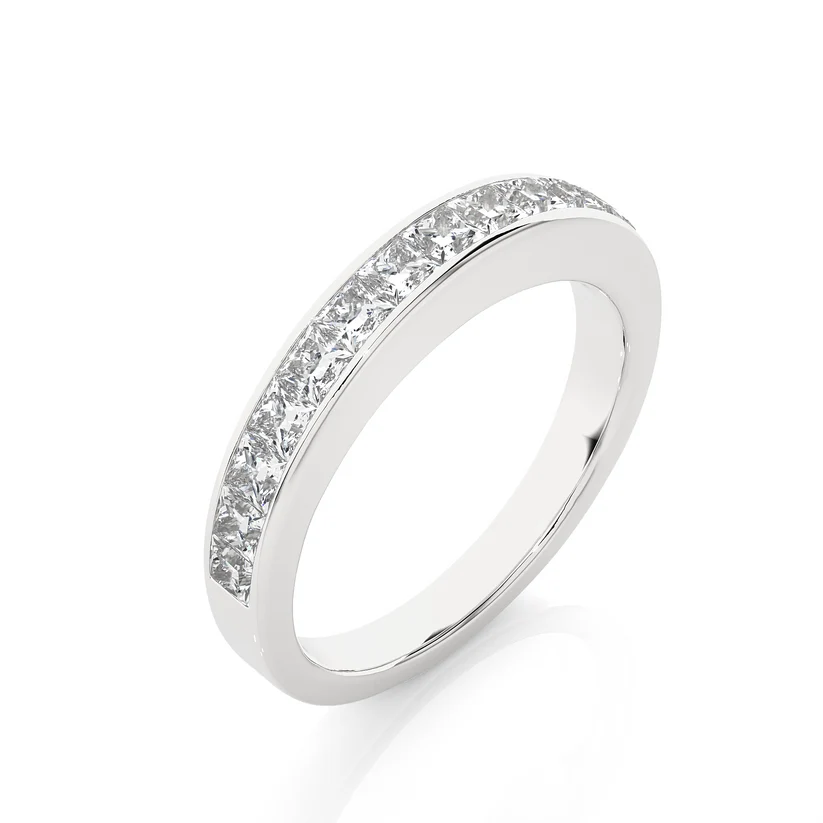 Classic Gold princess Diamond Eternity Band Ring