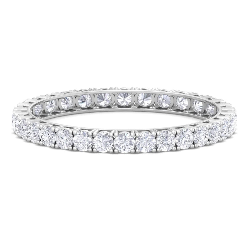 Eternal Radiance Round Diamond Tennis Bangle ( 1.00 ct per Diamond )