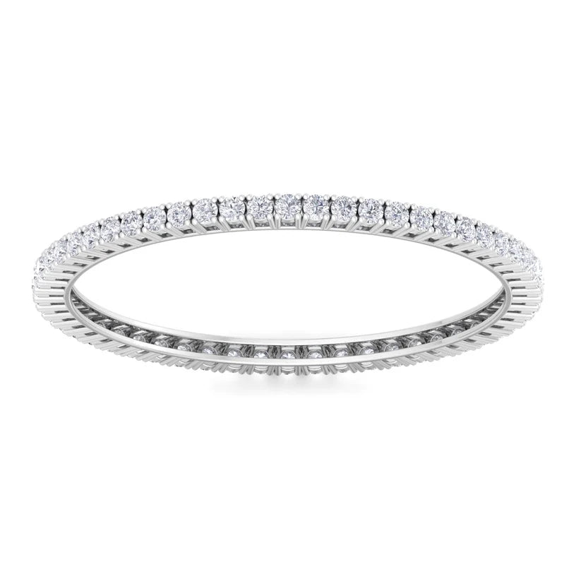 Royal Radiance Round Diamond Bangle ( 0.15 ct Per Diamond )
