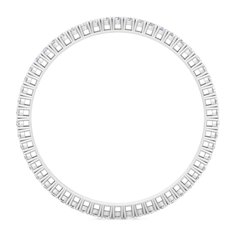Regal Radiance Round Diamond Tennis Bangle ( 0.20 ct per Diamond )