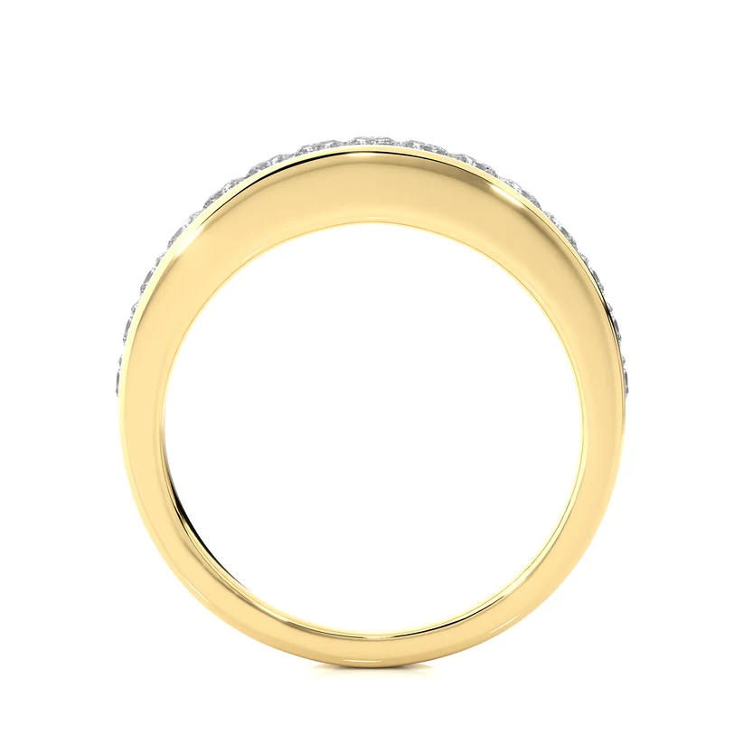 Classic Gold princess Diamond Eternity Band Ring