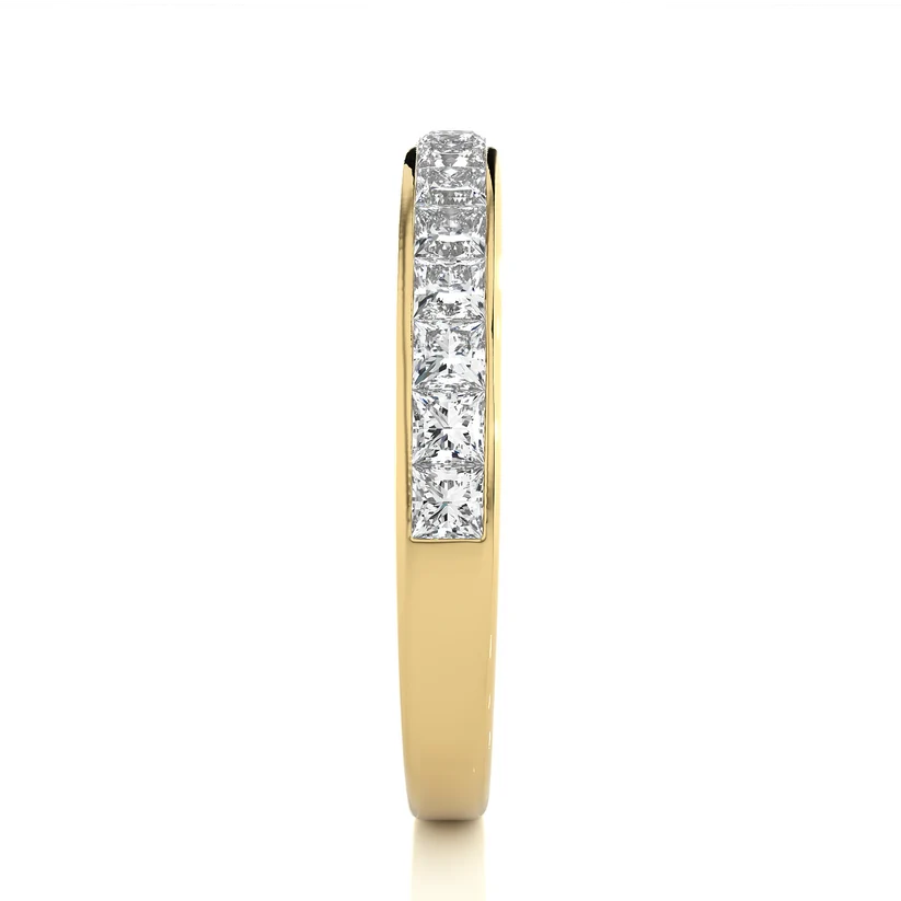 Classic Gold princess Diamond Eternity Band Ring