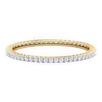 Regal Radiance Round Diamond Tennis Bangle ( 0.20 ct per Diamond )