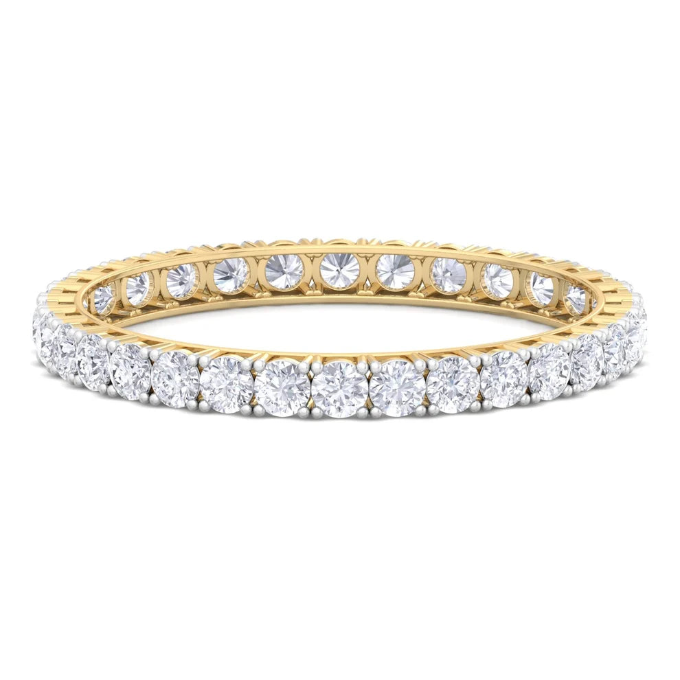 Eternal Radiance Round Diamond Tennis Bangle ( 1.00 ct per Diamond )