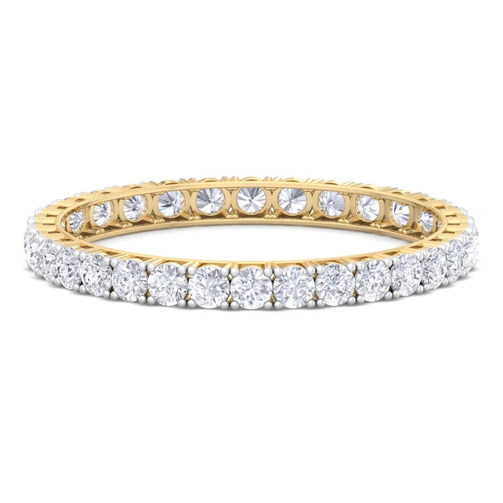 Eternal Radiance Round Diamond Tennis Bangle ( 1.00 ct per Diamond )
