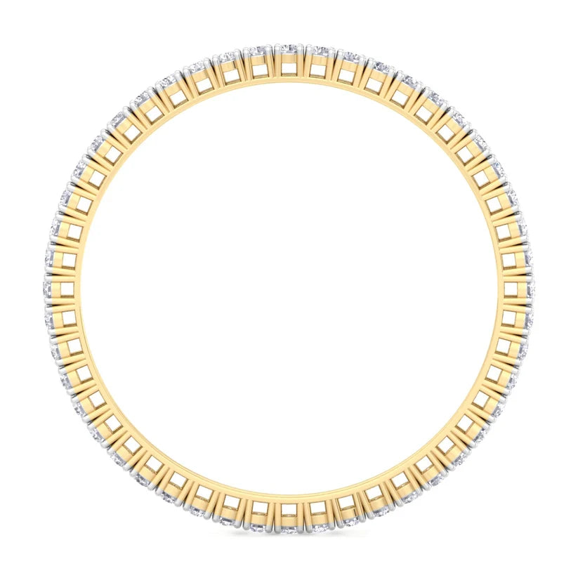 Celestial Radiance Round Diamond Bangle ( 0.25 ct Per Diamond )