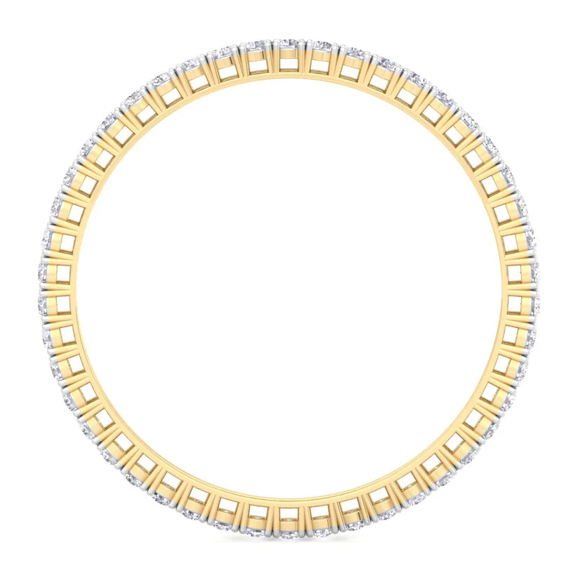 Luminous Crown Round Diamond Bangle ( 0.30 ct Per Diamond )
