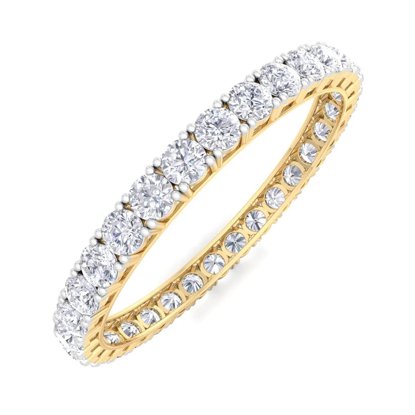 Eternal Radiance Round Diamond Tennis Bangle ( 1.00 ct per Diamond )
