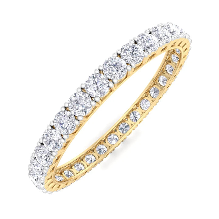 Eternal Radiance Round Diamond Tennis Bangle ( 1.00 ct per Diamond )