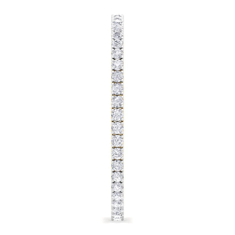 Celestial Radiance Round Diamond Bangle ( 0.25 ct Per Diamond )