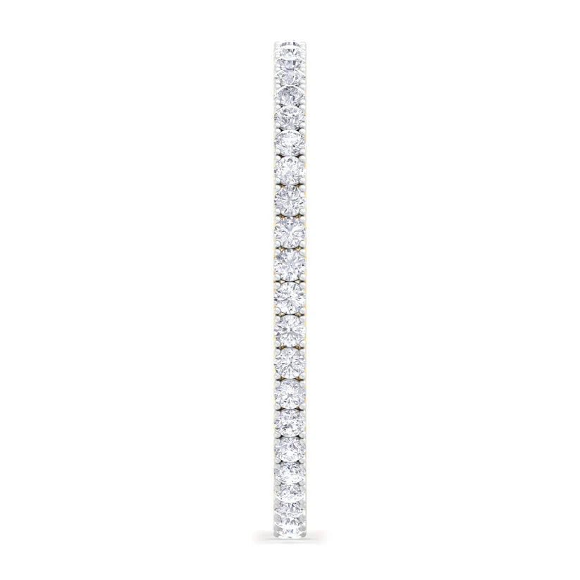 Luminous Crown Round Diamond Bangle ( 0.30 ct Per Diamond )