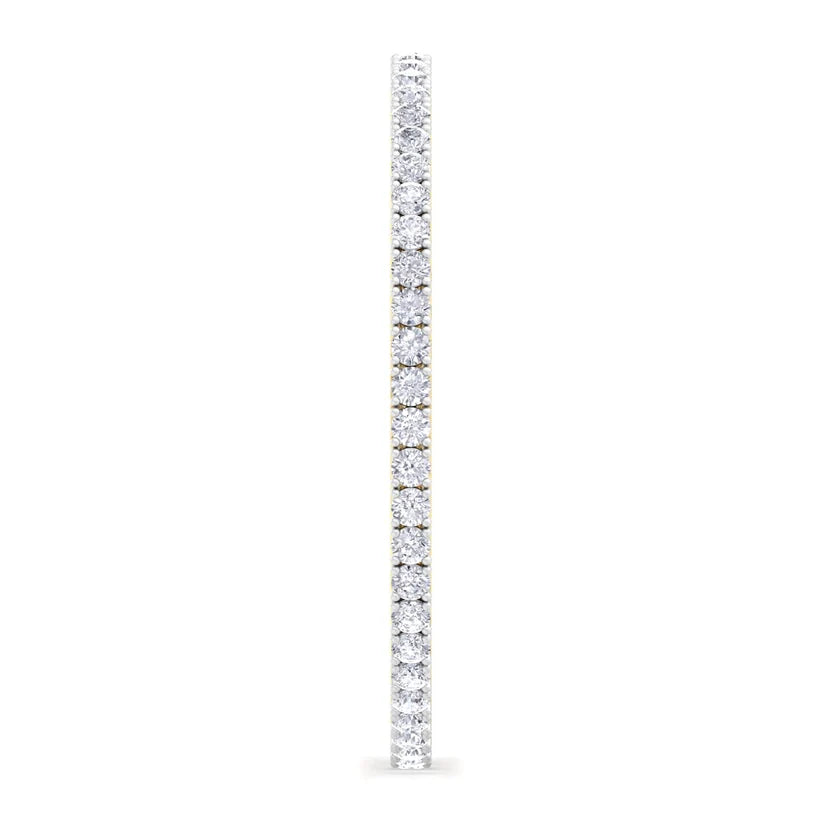 Regal Radiance Round Diamond Tennis Bangle ( 0.20 ct per Diamond )