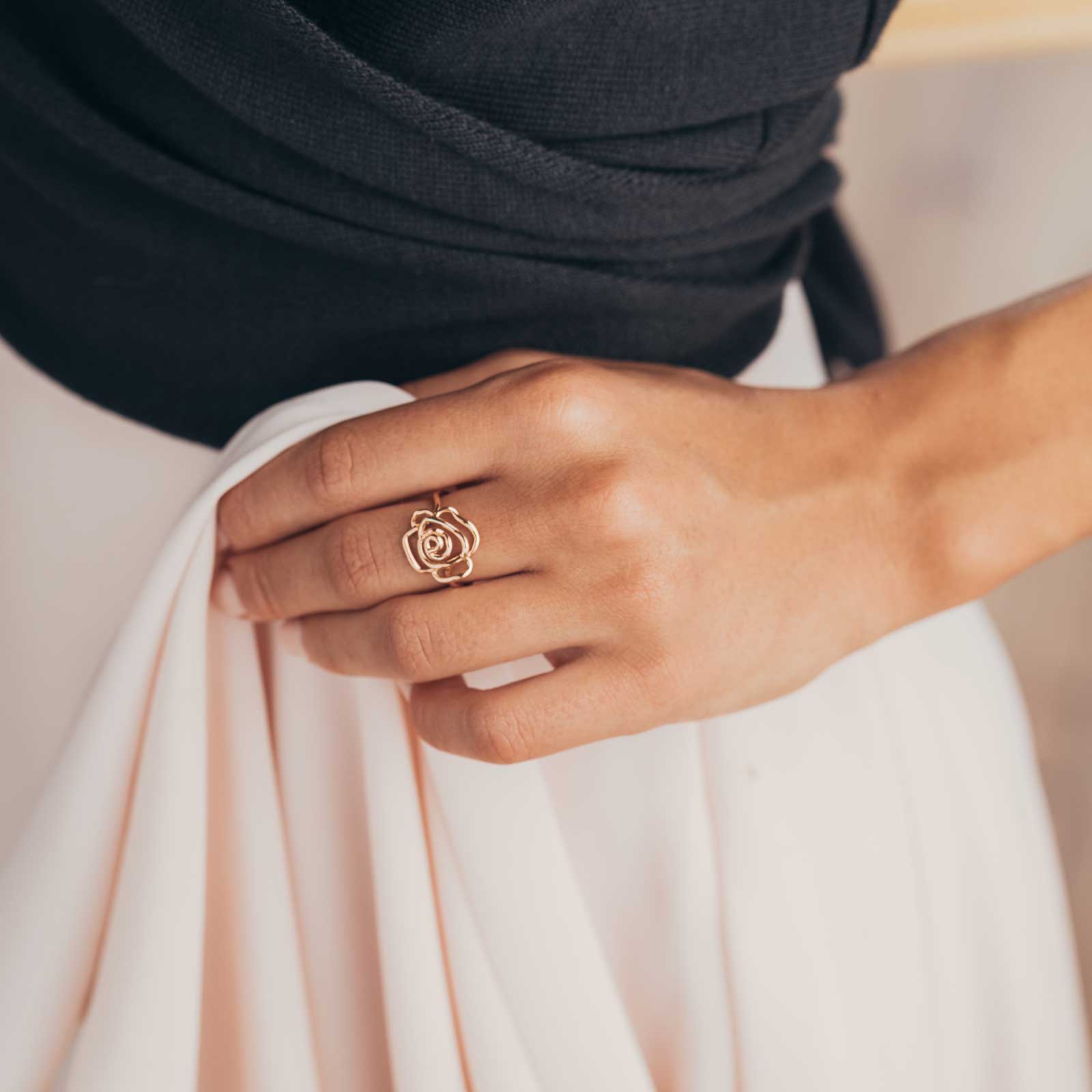 The Rosalie Bloom Gold Ring