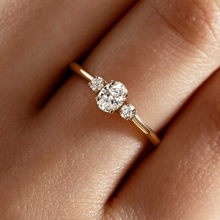 The Seraphine Three-Stone Ring