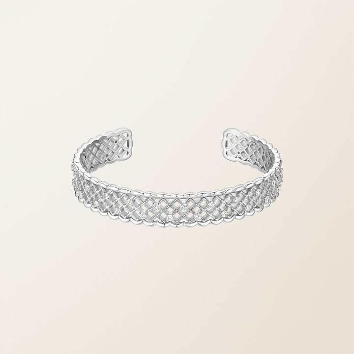 Scallop Weave Diamond Bracelet