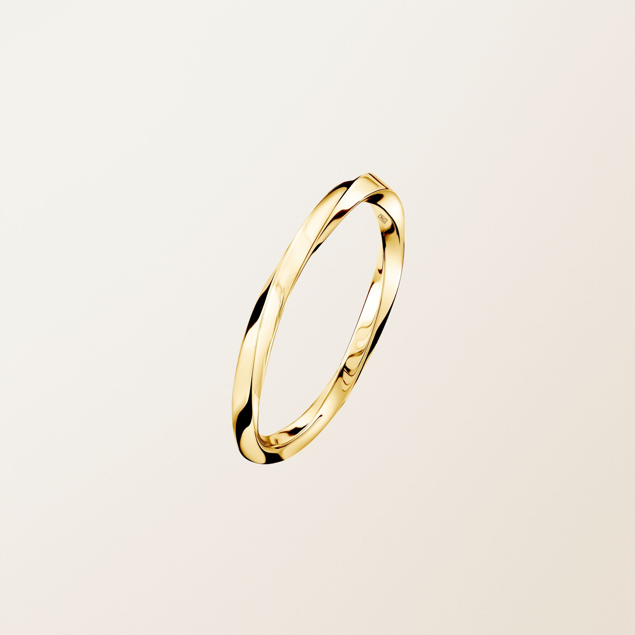 Twisted Möbius Infinity Wedding Band in Rose Gold