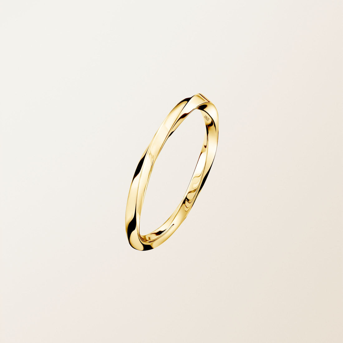 Twisted Möbius Infinity Wedding Band in Rose Gold